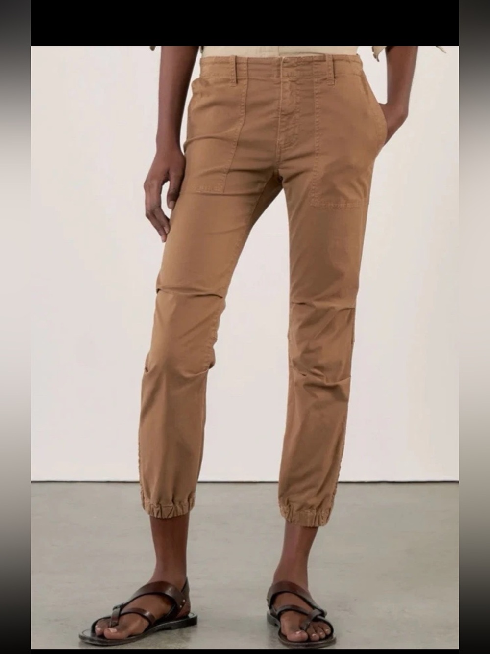 Nili Lotan Cropped Military Jogger Pants